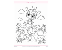 Springtime Smiles coloring pack thumbnail