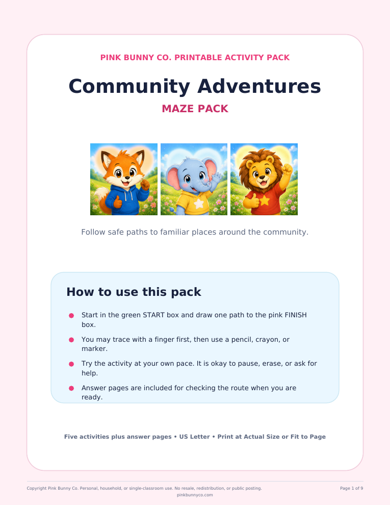 Community Adventures Maze Pack cover