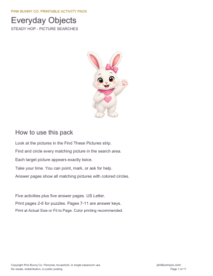 Everyday Objects Steady Hop Picture Search cover