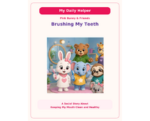 Brushing My Teeth Social Story cover