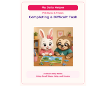 Completing a Difficult Task Social Story cover