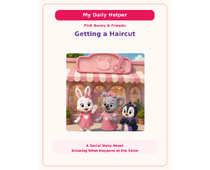 Getting a Haircut Social Story cover