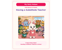 Having a Substitute Teacher Social Story cover