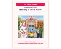 Hearing a Loud Alarm Social Story cover
