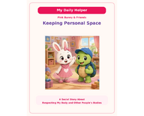 Keeping Personal Space Social Story cover