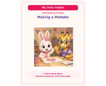 Making a Mistake Social Story cover