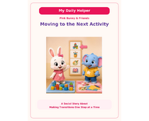 Moving to the Next Activity Social Story cover