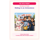 Riding in an Ambulance Social Story cover