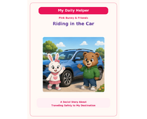 Riding in the Car Social Story cover