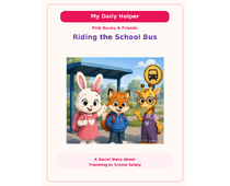 Riding the School Bus Social Story cover