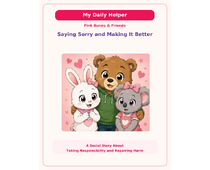 Saying Sorry and Making It Better Social Story cover