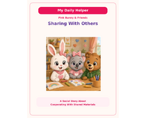 Sharing with Others Social Story cover