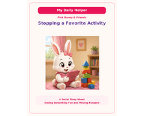 Stopping a Favorite Activity Social Story cover