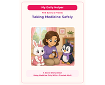 Taking Medicine Safely Social Story cover