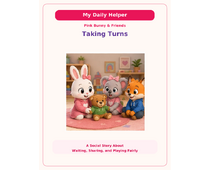 Taking Turns Social Story cover