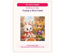 Trying a New Food Social Story cover