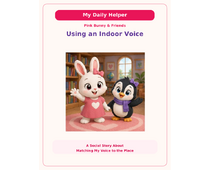 Using an Indoor Voice Social Story cover