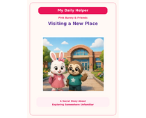 Visiting a New Place Social Story cover