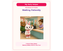 Waiting Patiently Social Story cover