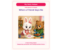 When a Friend Says No Social Story cover
