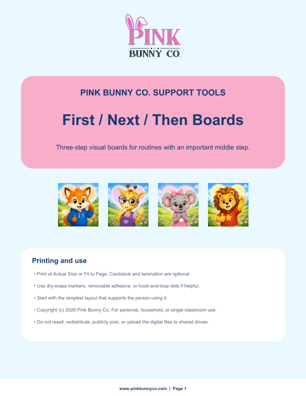First Next Then Boards cover