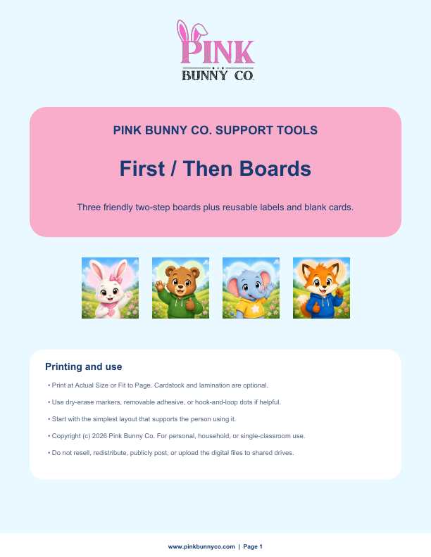 First and Then Boards cover