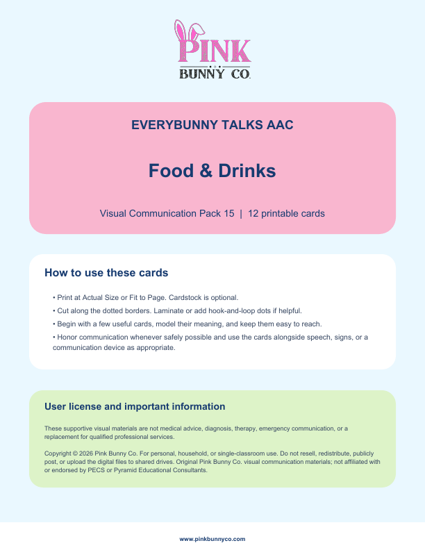 Food & Drinks Visual Communication Pack cover