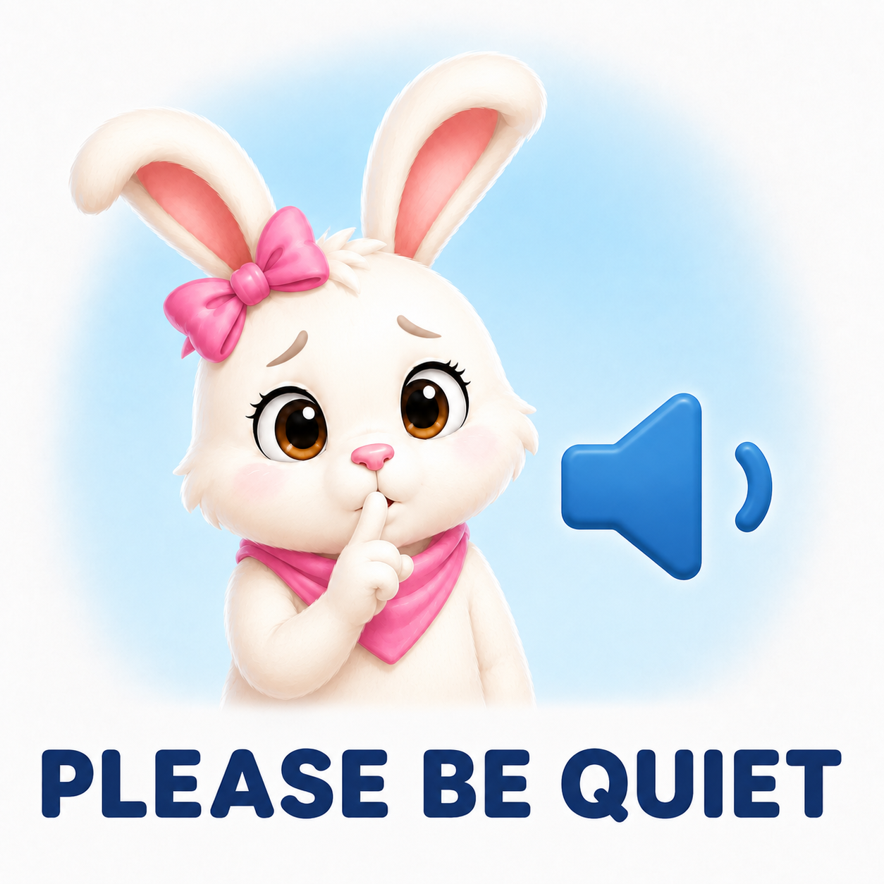 Please Be Quiet card preview