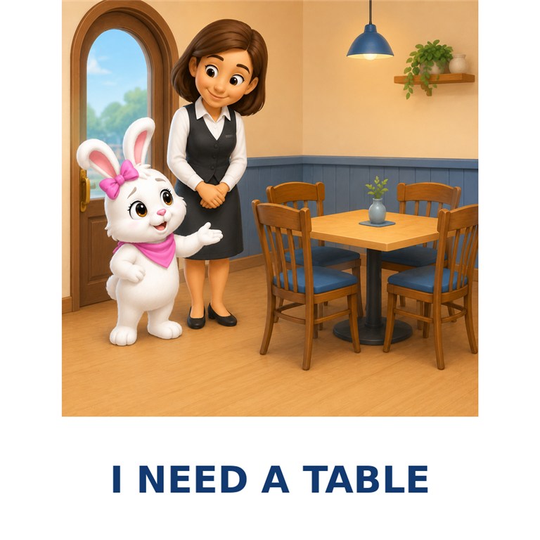 I Need A Table card preview